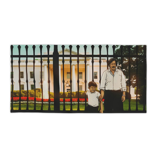 Pablo Escobar and Son White House Beach Towels