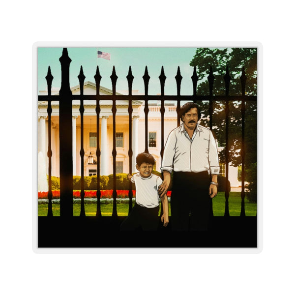 Pablo Escobar and Son White House Stickers