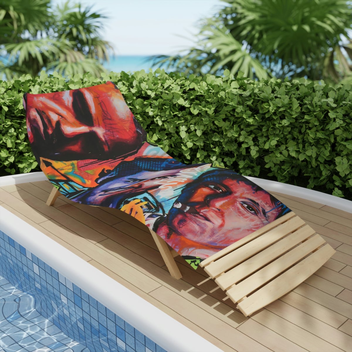 Pablo Escobar Don Corleone Scarface Beach Towels