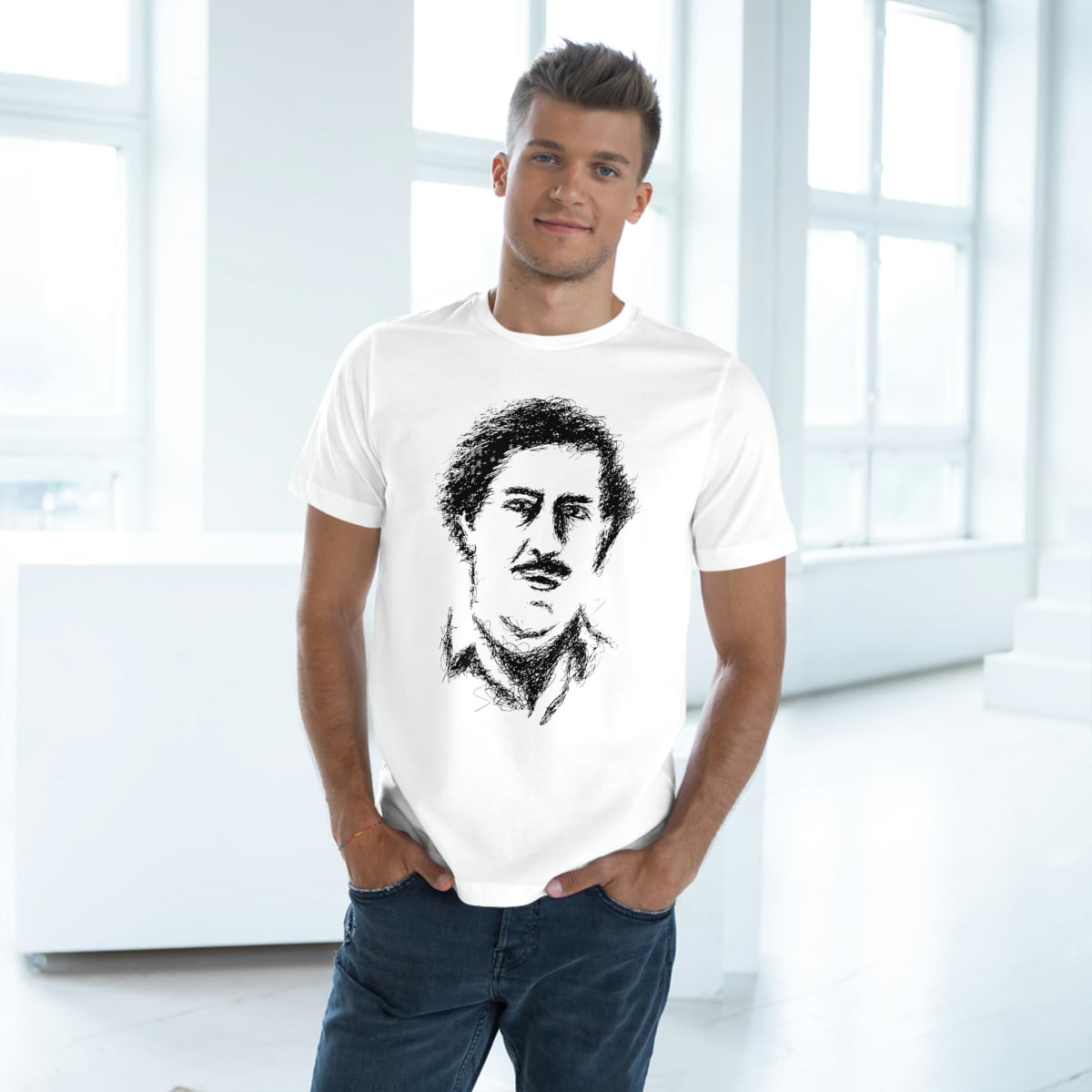 Pablo Escobar El Patron Drawing T-shirt