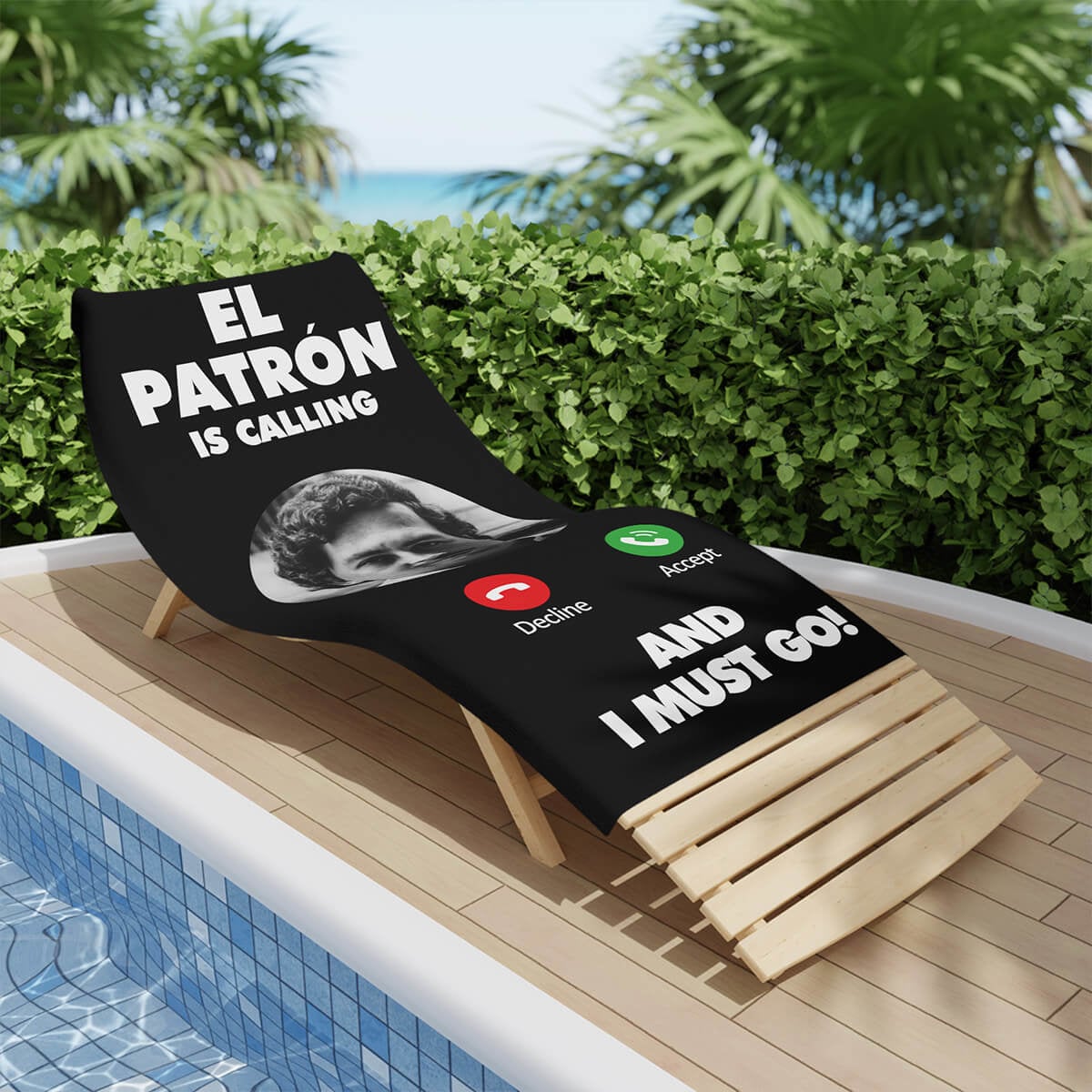 Pablo Escobar El Patron is Calling Beach Towel