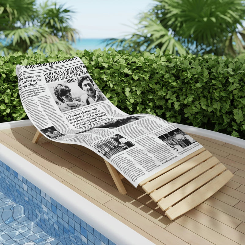 Pablo Escobar Newspaper Beach Towels