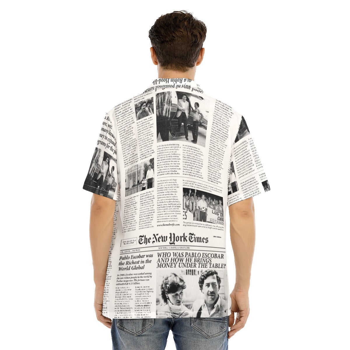 Pablo Escobar Newspaper Colombian Hawaiian Shirt