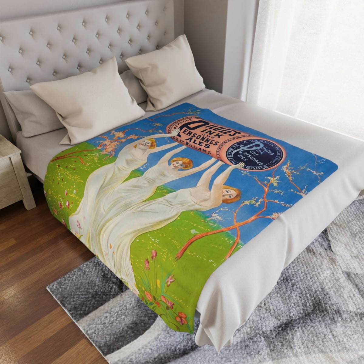 Retro Style Art Blanket for Stylish Home Decor