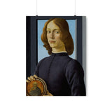 Portrait of a Young Man by Sandro Botticelli Premium Posters