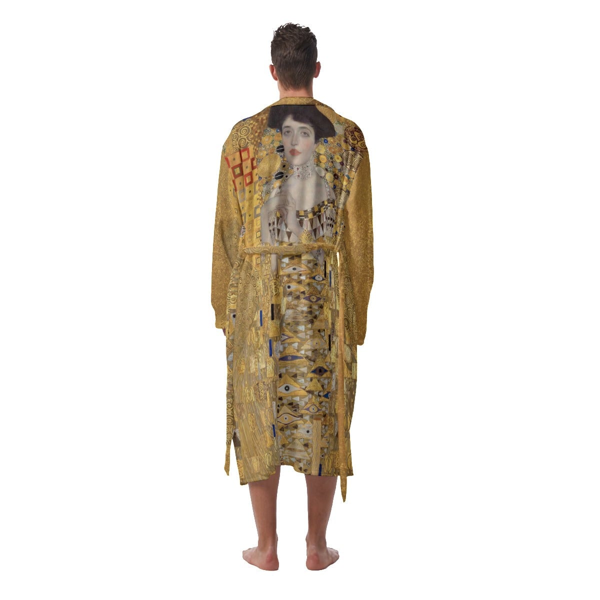 Portrait of Adele Bloch-Bauer I by Gustav Klimt Fleece Robe