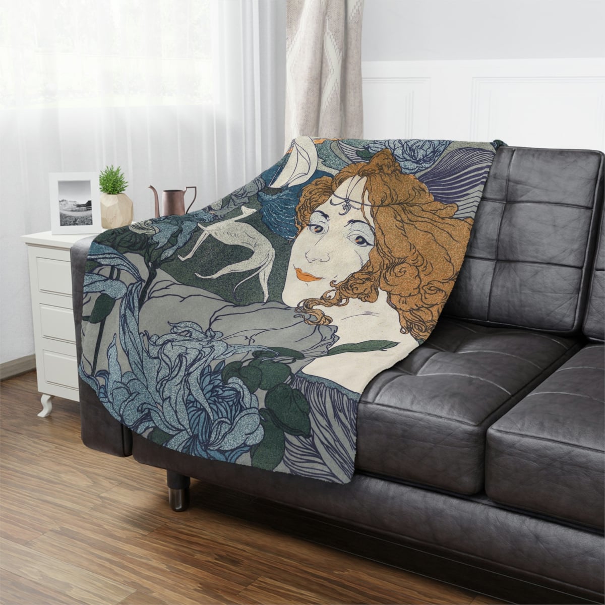 Interior Design Blanket with Timeless Beauty Art Reproduction