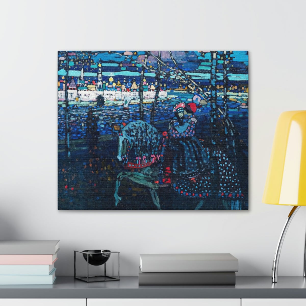 Riding Couple by Wassily Kandinsky Art Canvas Gallery Wraps