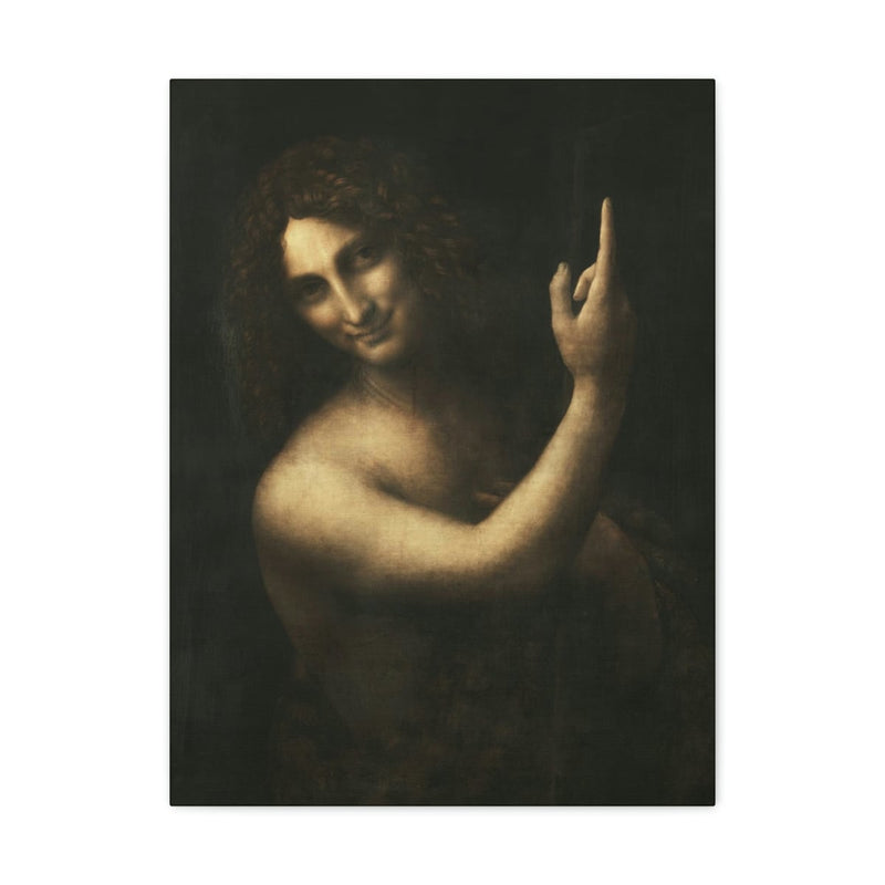 Saint John the Baptist Leonardo da Vinci Canvas Gallery Wraps