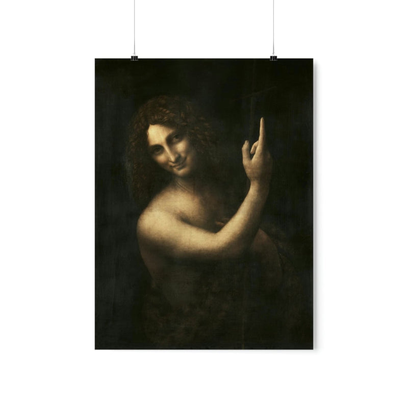 Saint John the Baptist Leonardo da Vinci Premium Posters