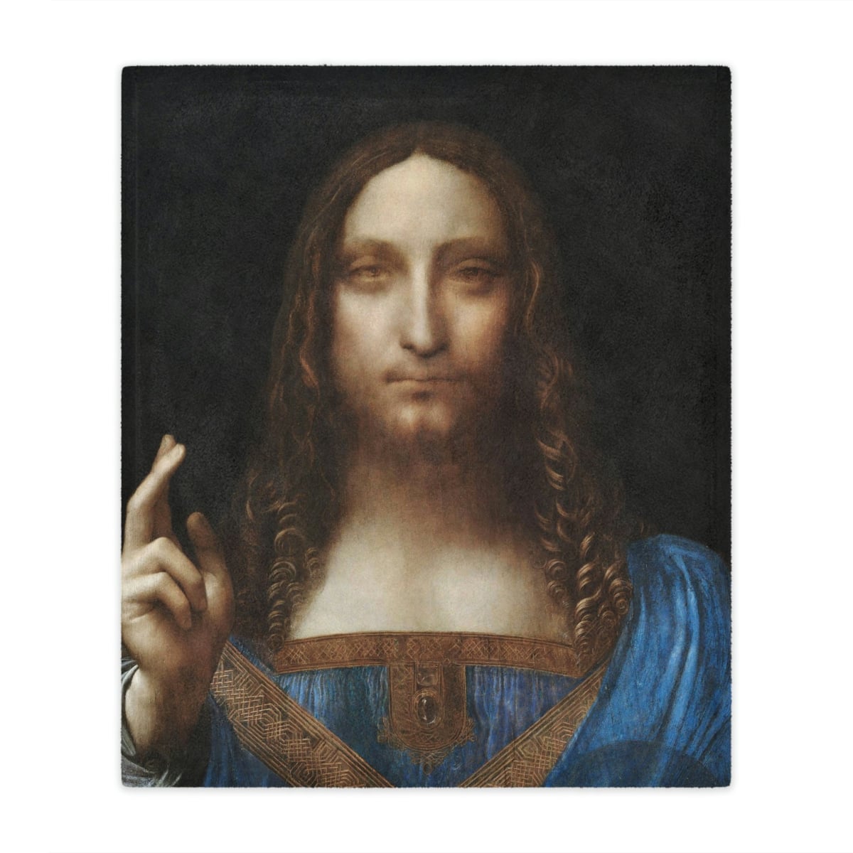 Luxury Meets Art: Salvator Mundi Blanket by Leonardo da Vinci