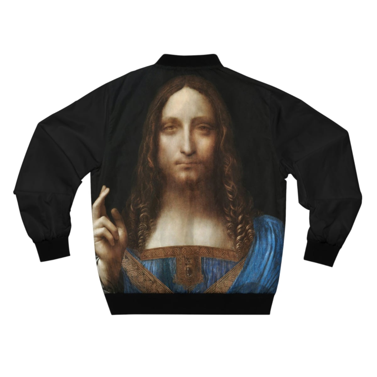 Salvator Mundi by Leonardo da Vinci Art Bomber Jacket