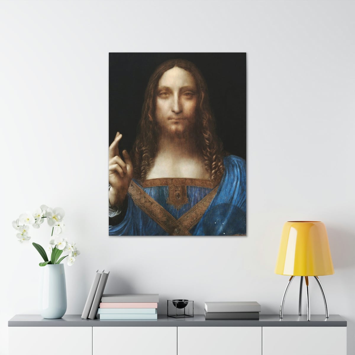 Salvator Mundi by Leonardo da Vinci Art Canvas Gallery Wraps