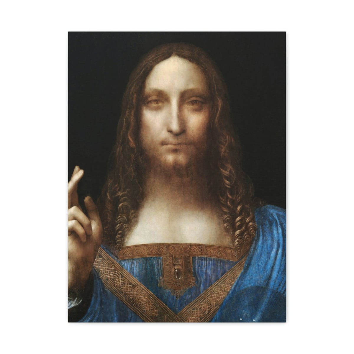 Salvator Mundi by Leonardo da Vinci Art Canvas Gallery Wraps