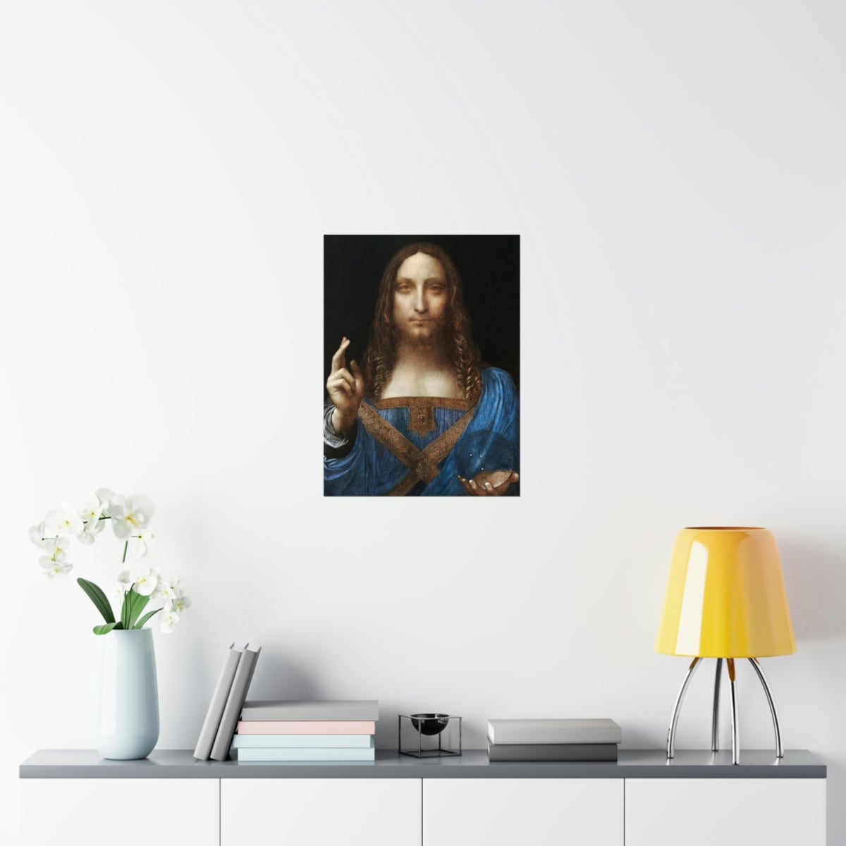 Salvator Mundi by Leonardo da Vinci Art Premium Posters
