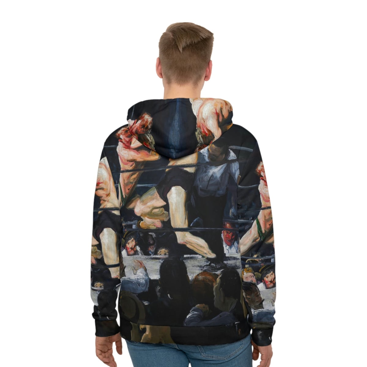 Stag at Sharkey’s George Bellows Art Hoodie