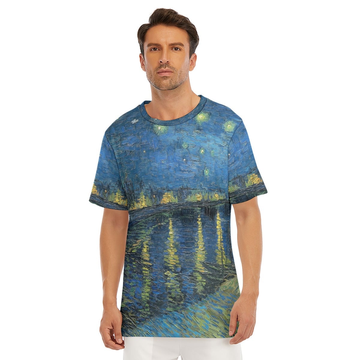 Starry Night Over the Rhone Van Gogh T-Shirt