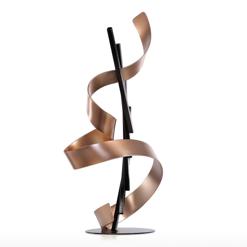 Statue Line and Ribbon Modern Metal Sculpture Metal Sculpture Iron Abstract Art