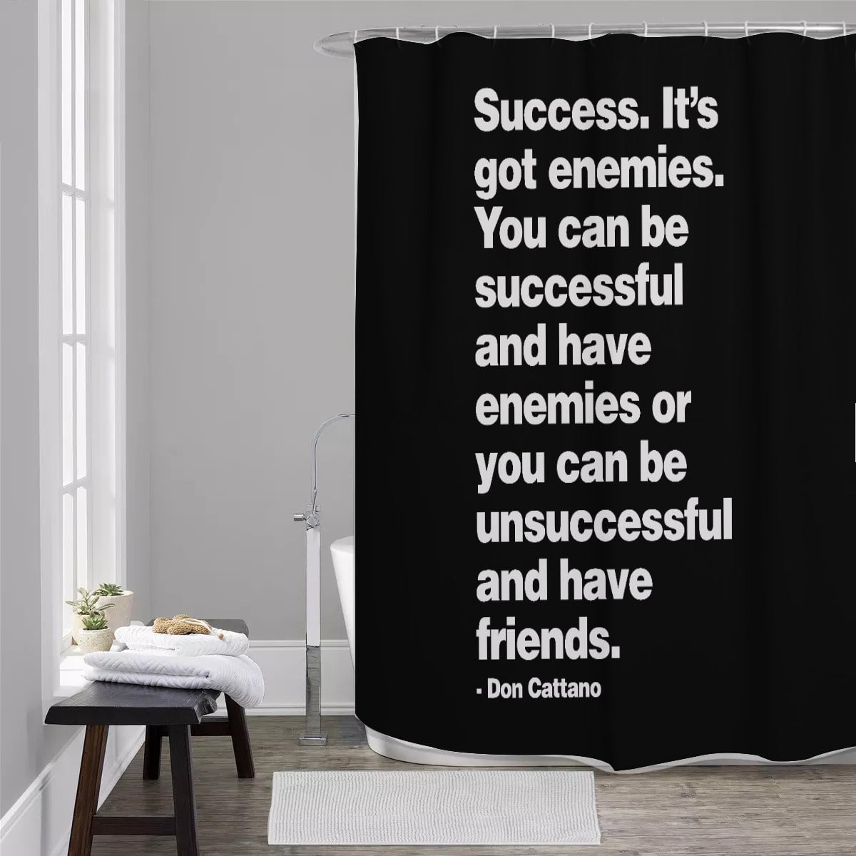 Success it got enemies - Don Cattano Mob Life Shower Curtains