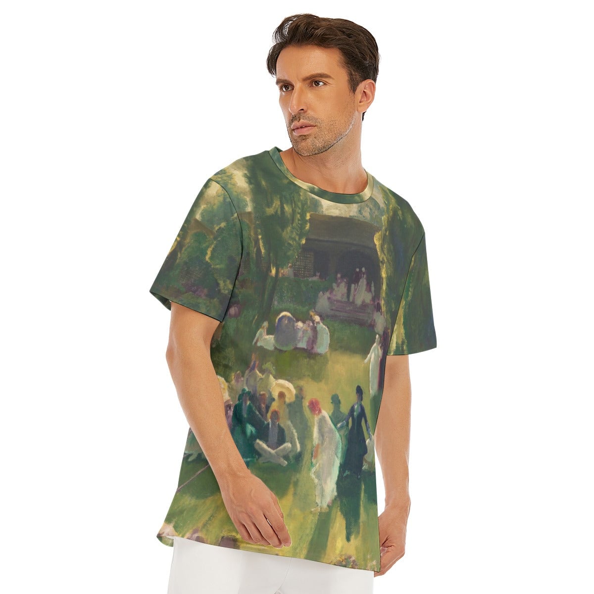 Tennis at Newport by George Bellows T-Shirt - Artistic Tee