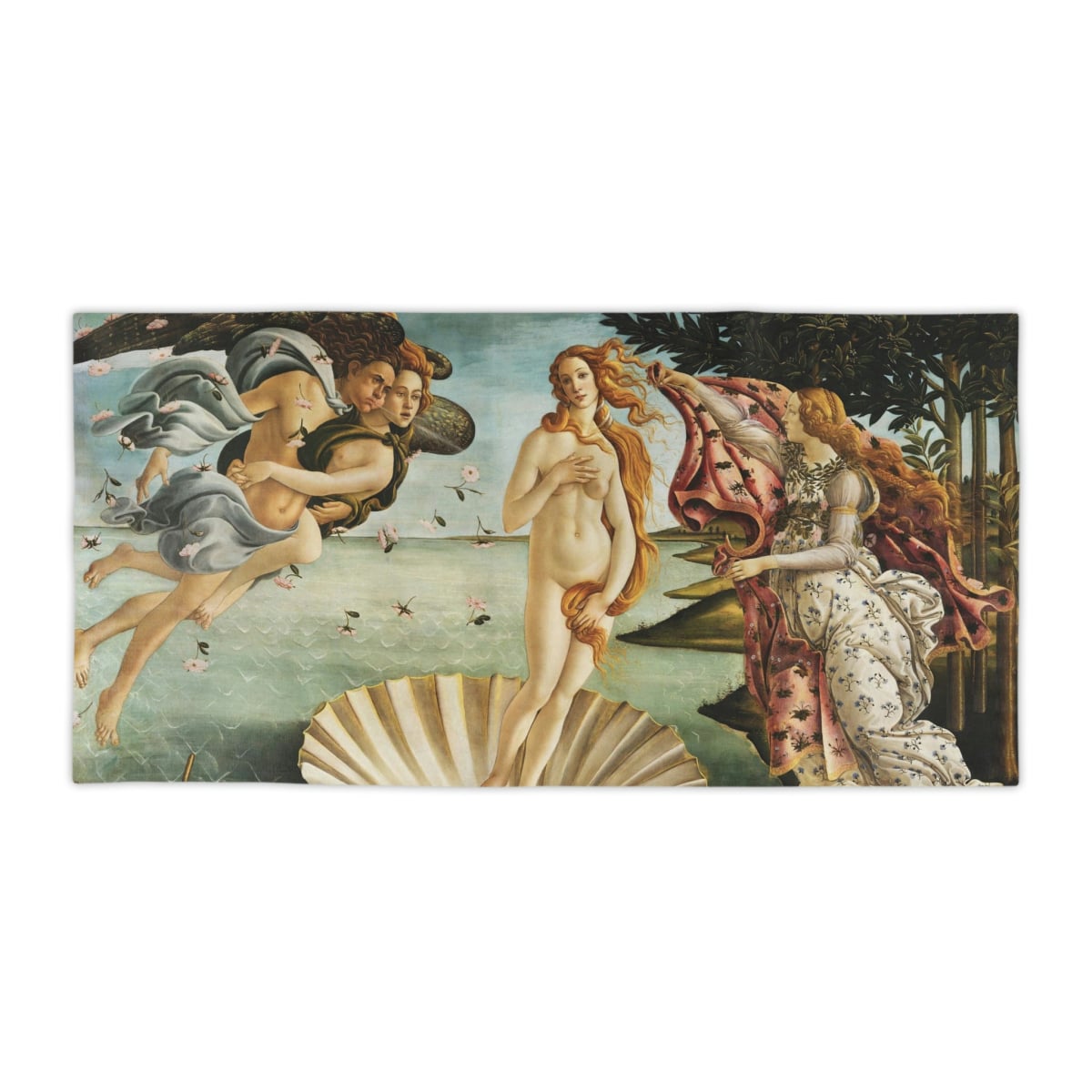 The Birth of Venus Sandro Botticelli Beach Towels