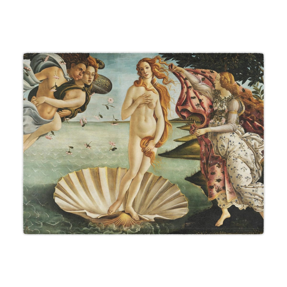 Sandro Botticelli masterpiece-inspired blanket
