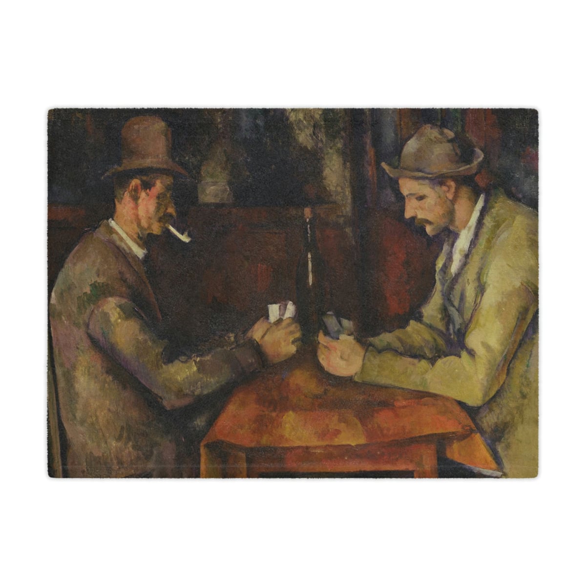Cézanne’s ’The Card Players’ Art Blanket: A Timeless Masterpiece
