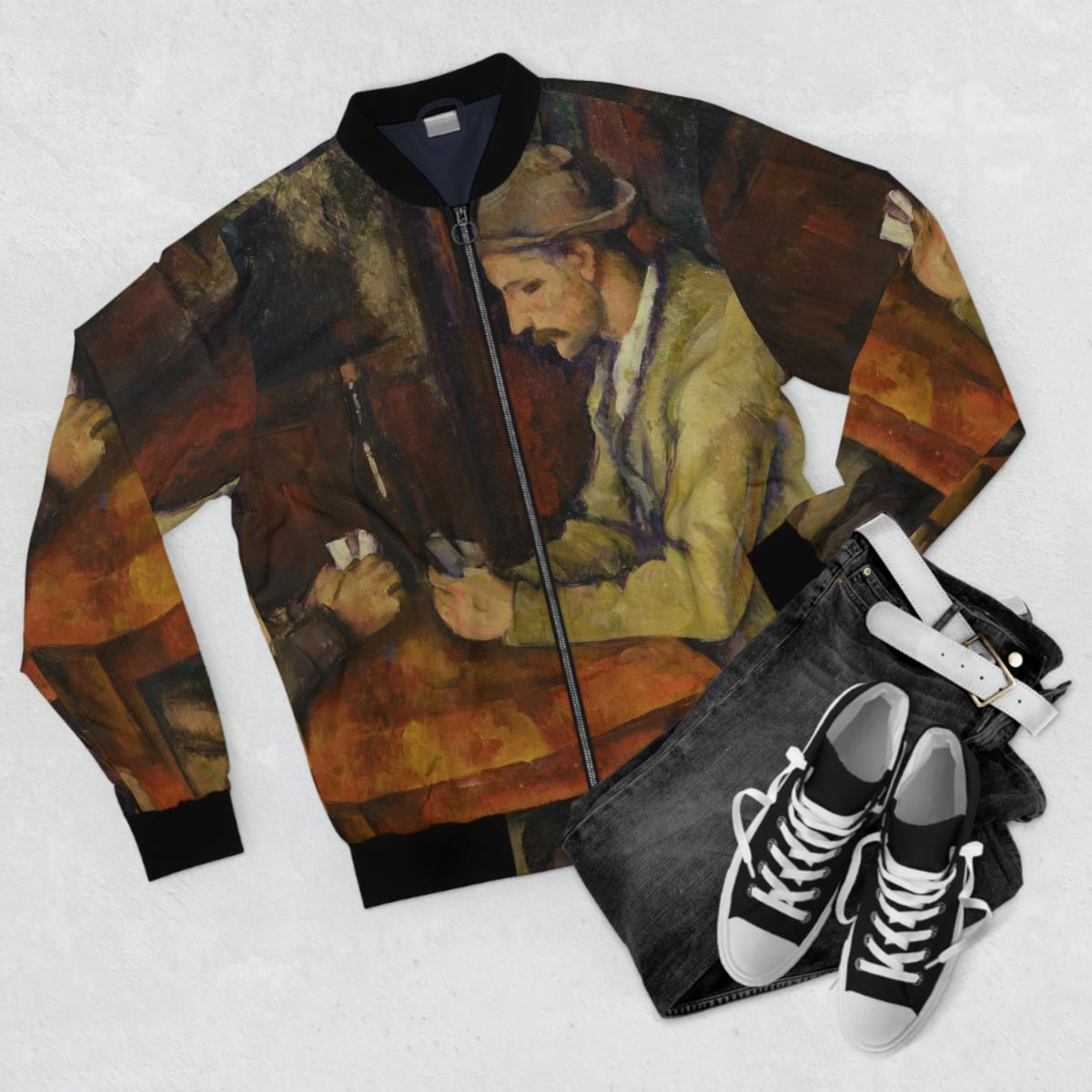 The Card Players by Paul Cézanne Art Bomber Jacket