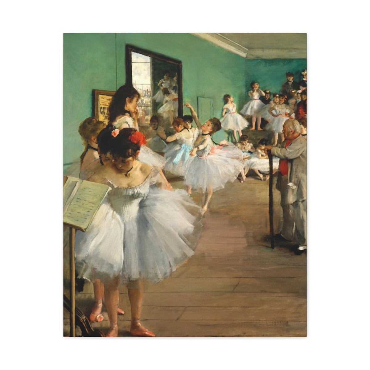 The Dance Class 1874 Ballet Canvas Gallery Wraps