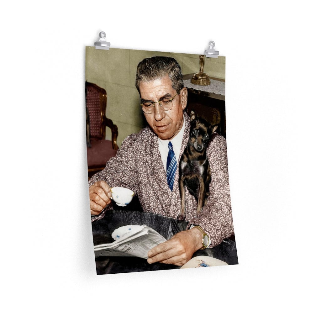 The Godfather of all Godfathers Lucky Luciano Premium Posters