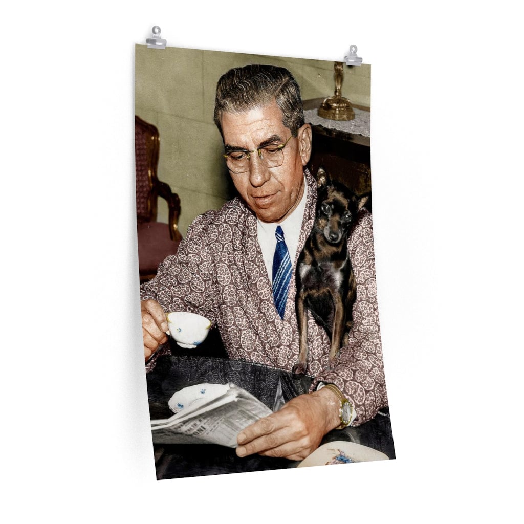 The Godfather of all Godfathers Lucky Luciano Premium Posters