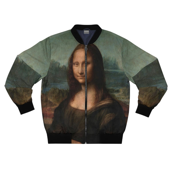The Mona Lisa by Leonardo da Vinci Art Bomber Jacket