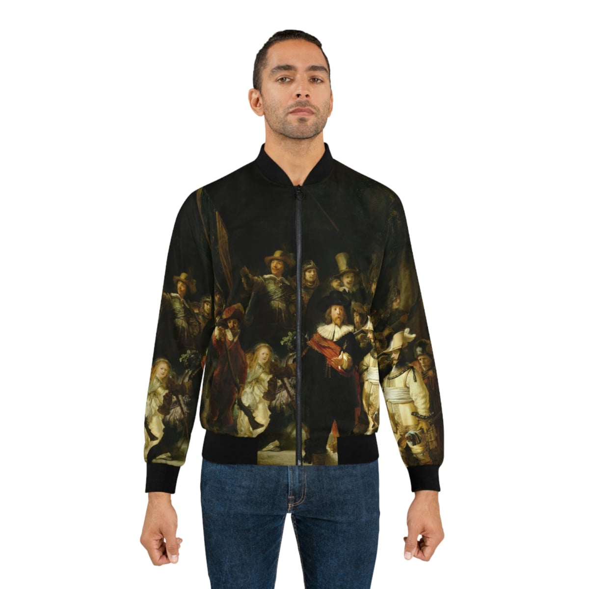 The Night Watch by Rembrandt Art Bomber Jacket