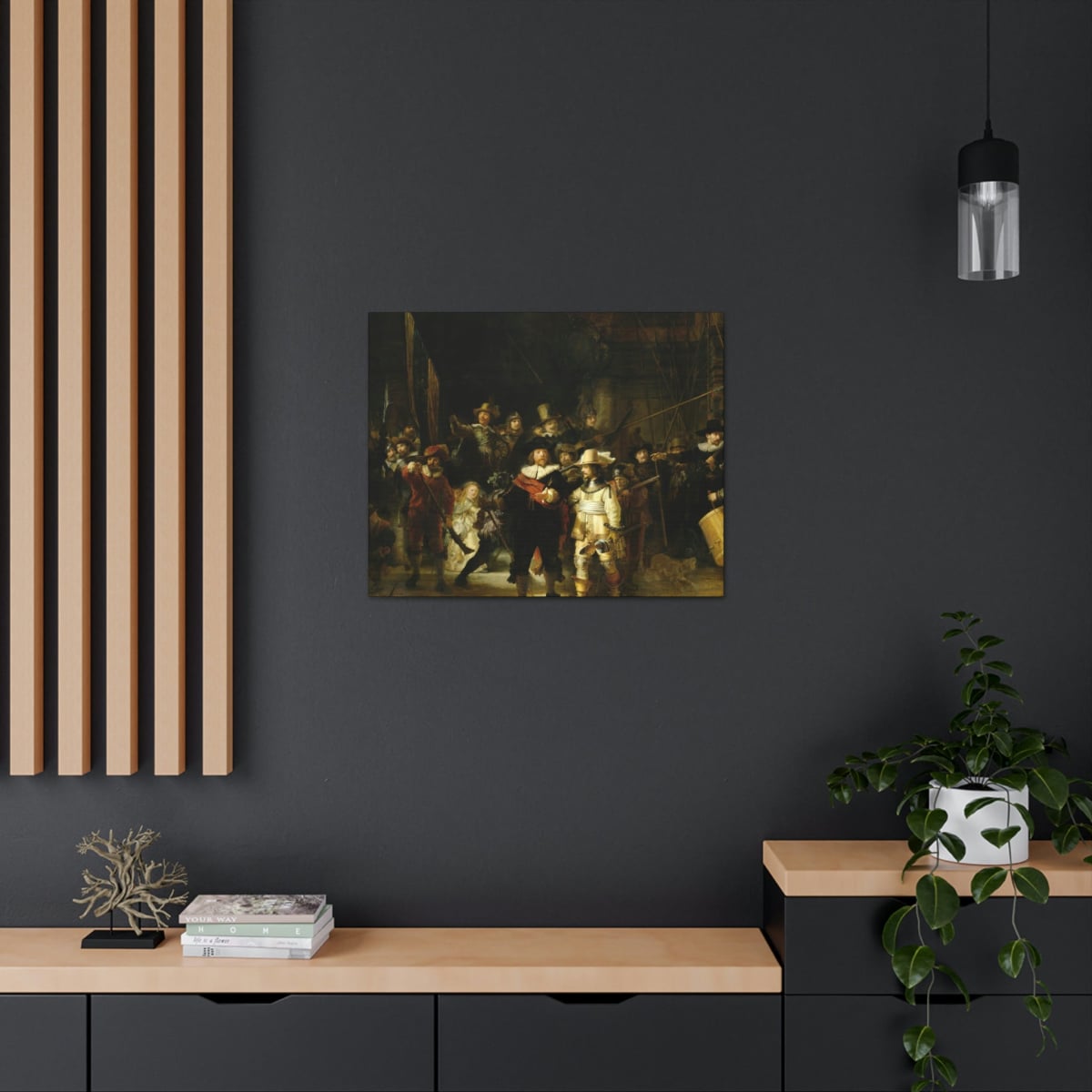 The Night Watch by Rembrandt Art Canvas Gallery Wraps