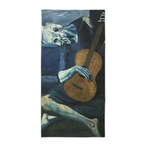 The Old Guitarist by Pablo Picasso Art Beach Towels