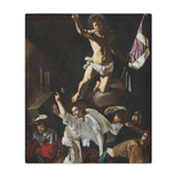 Experience Luxury with The Resurrection Caravaggio Art Blanket