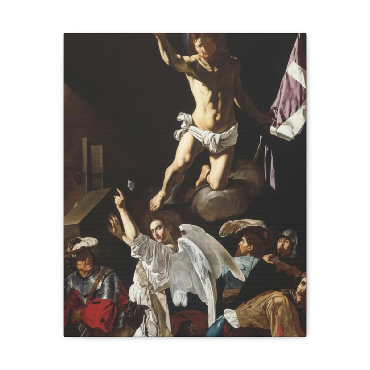 The Resurrection Cecco del Caravaggio Art Canvas Gallery Wraps