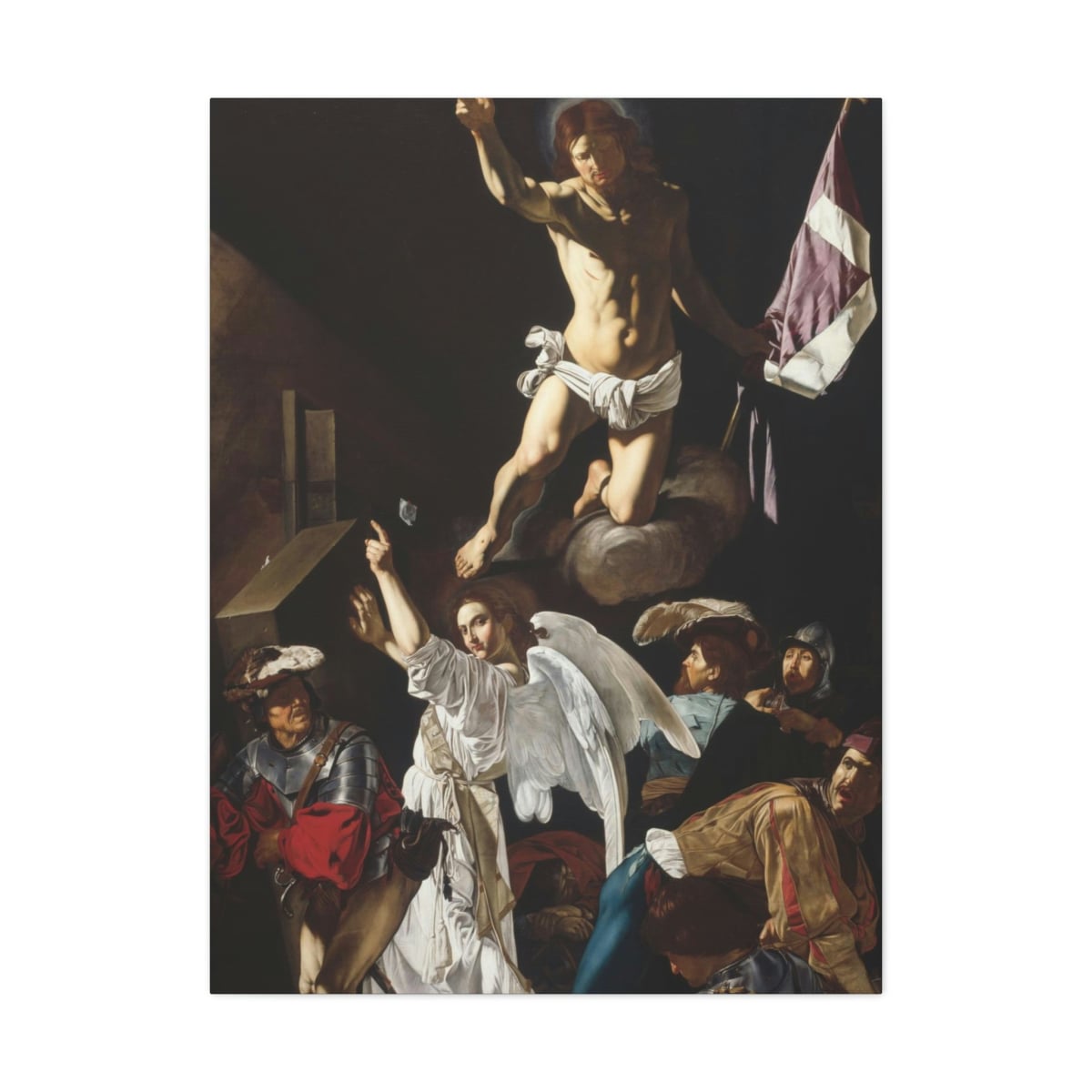 The Resurrection Cecco del Caravaggio Art Canvas Gallery Wraps