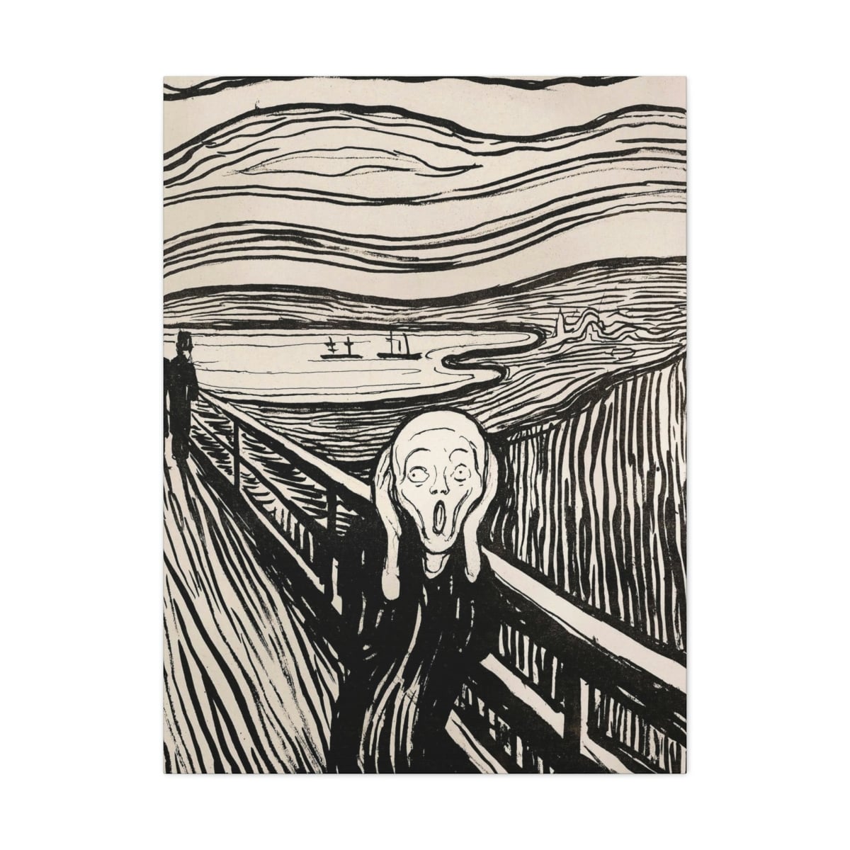 The Scream 1893 Edvard Munch Art Canvas Gallery Wraps