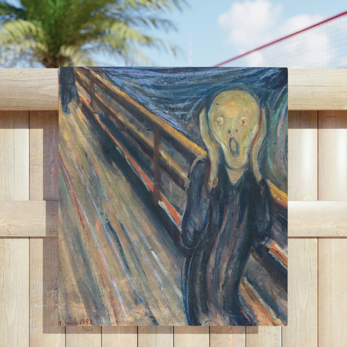 The Scream by Edvard Munch Art Beach Towels