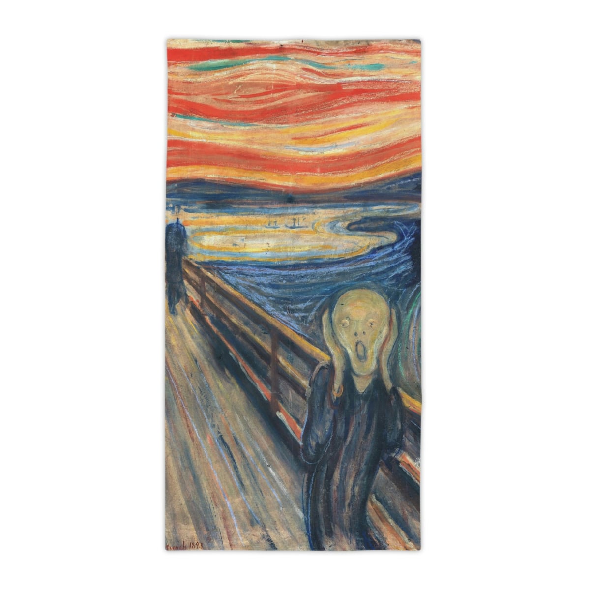 The Scream by Edvard Munch Art Beach Towels