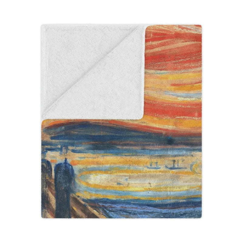 Edvard Munch Painting Reproduction on Soft Blanket