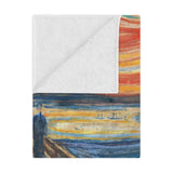 High-Resolution Artwork on Plush Blanket - Edvard Munch's 'The Scream