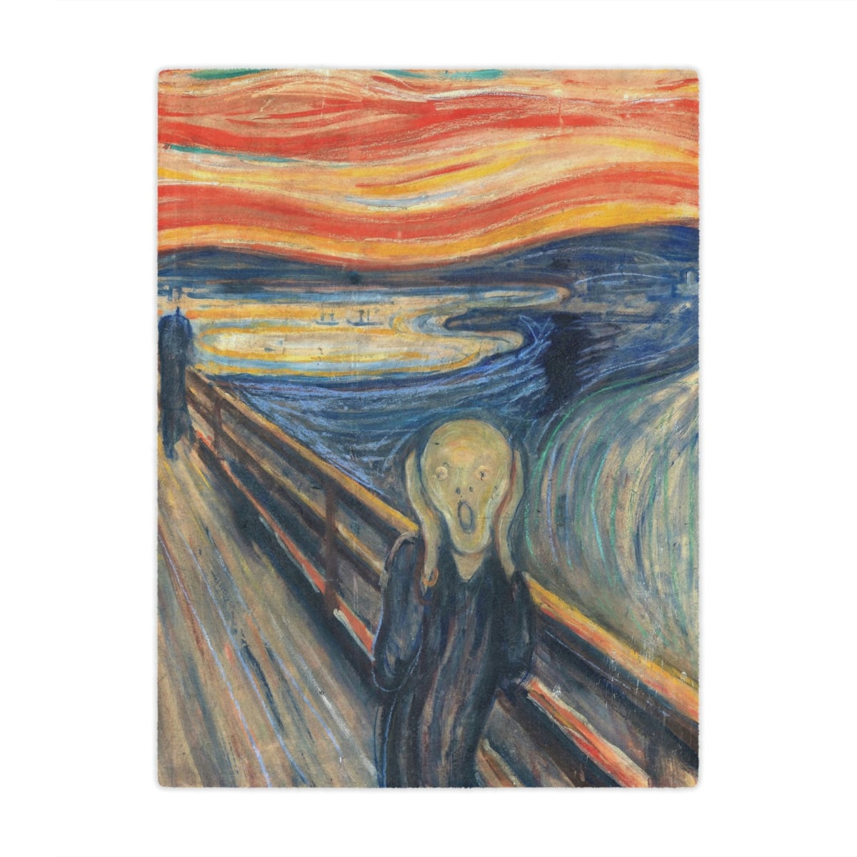 The Scream by Edvard Munch Painting Blanket - Iconic Art Reproduction