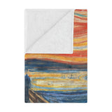 Artful Comfort: ’The Scream’ by Edvard Munch Painting on a Blanket