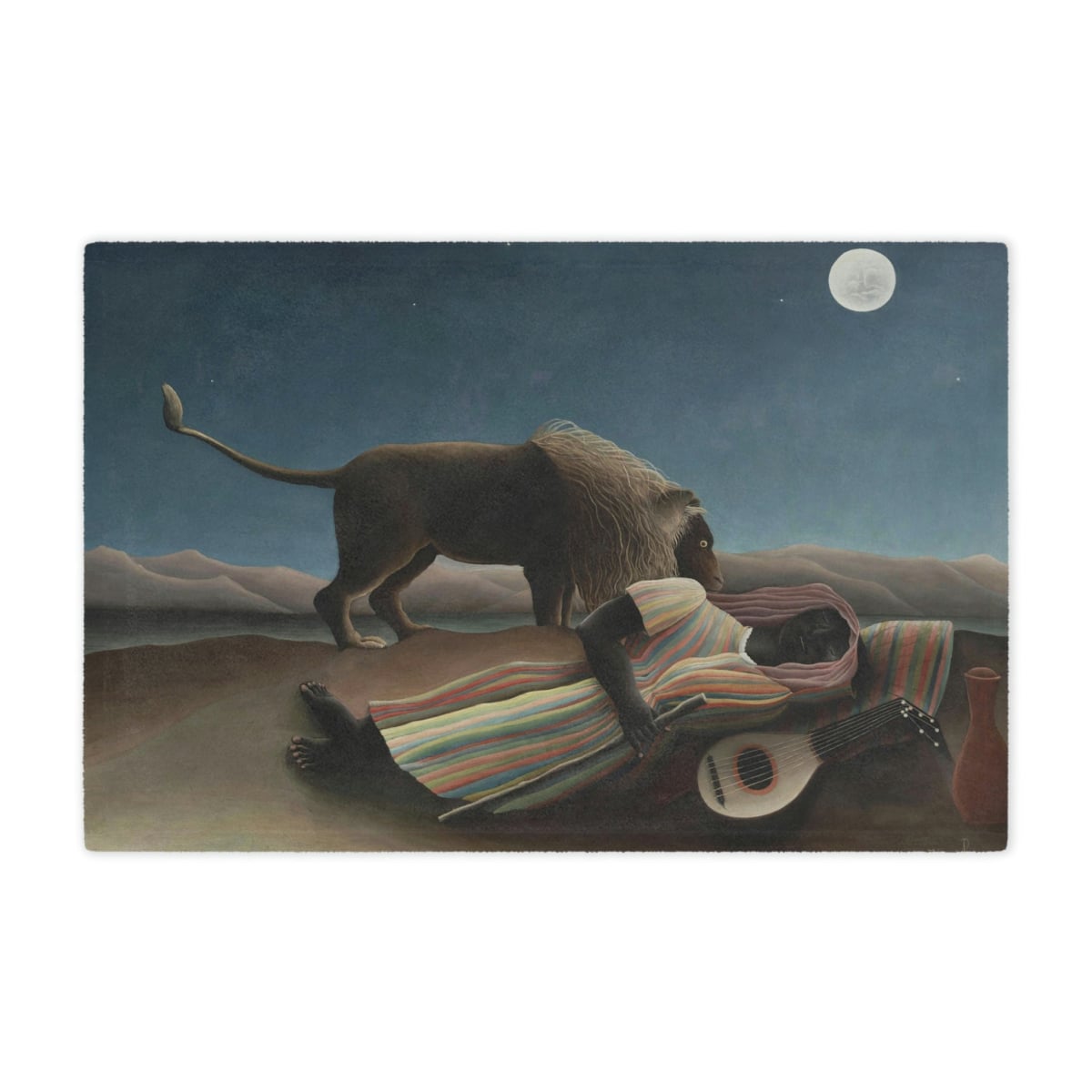 The Sleeping Gypsy Henri Rousseau Blanket - Surreal Art Throw
