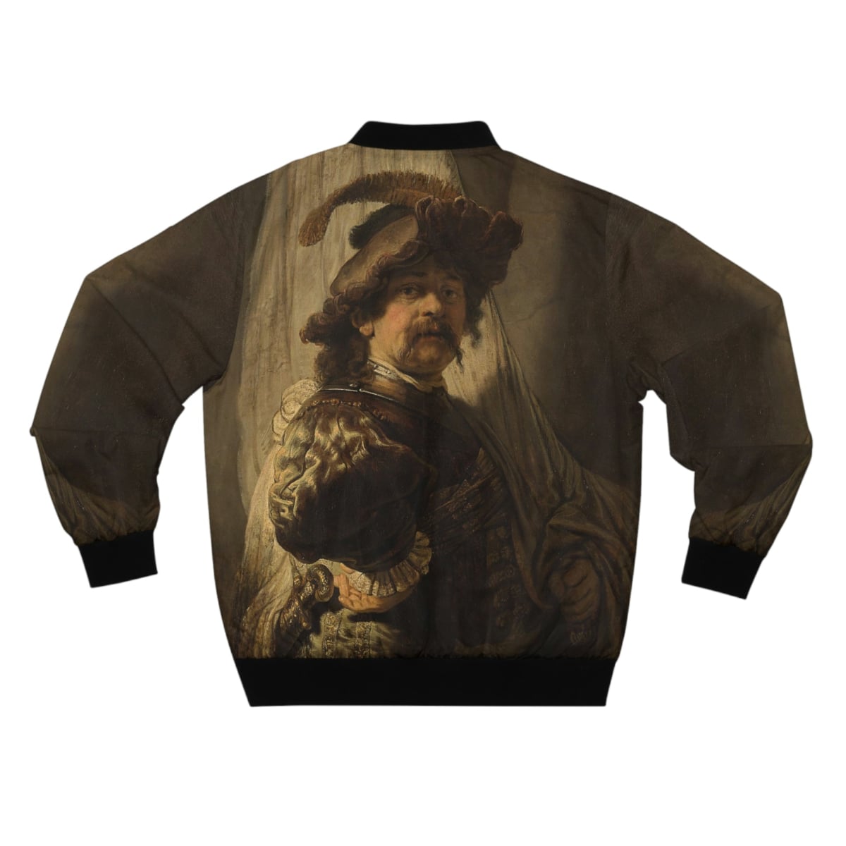 The Standard Bearer by Rembrandt Art Bomber Jacket
