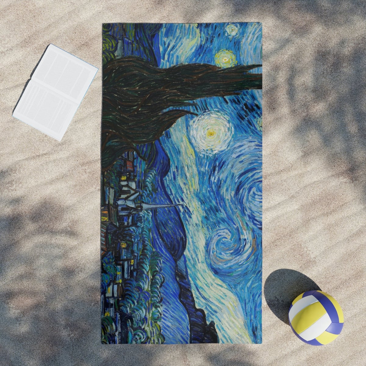 The Starry Night Van Gogh Art Beach Towels