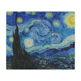 The Starry Night Van Gogh Blanket - Artistic Night Sky Throw