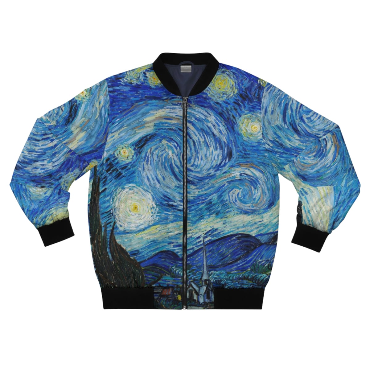 The Starry Night Van Gogh Bomber Jacket - Famous Painting